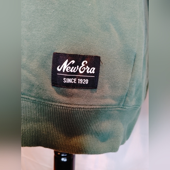 Milwaukee Bucks New Era French Terry Color Block Pullover Sweatshirt Size Medium - Picture 6 of 11